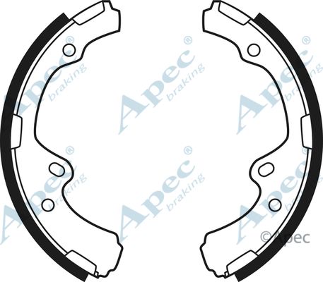 APEC BRAKING Piduriklotside komplekt SHU495